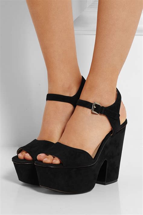 michael kors jodi platform sandal|michael kors black suede sandals.